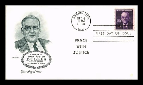 ARTMASTER US COVER JOHN FOSTER DULLES FIRST DAY OF ISSUE