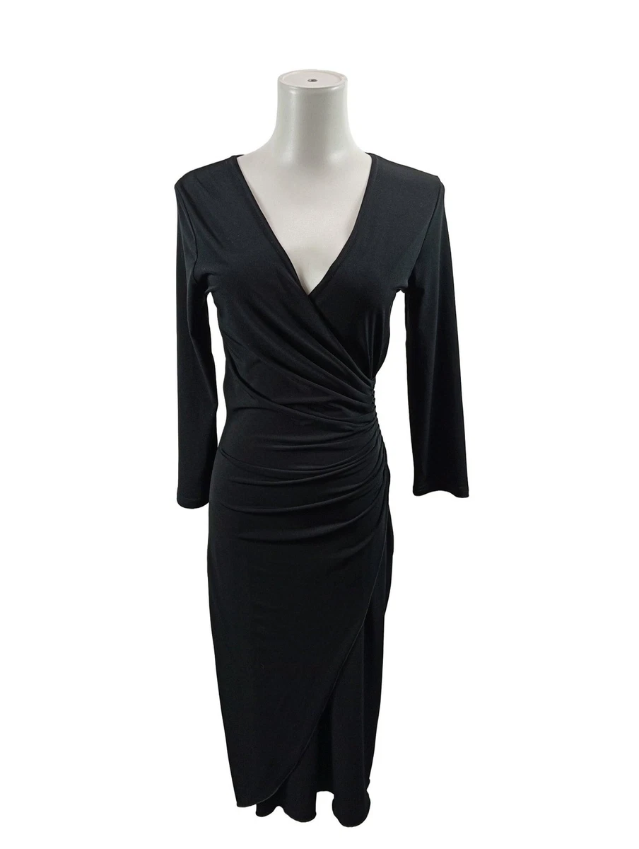 Robe Longue En Jersey Pailleté Noir Argent Joachim Bosse - Taille 2 - Occasion Très Bon état
