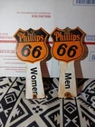 PHILLIPS 66 PORCELAIN GAS SERVICE STATION RESTROOM KEY FOBS VINTAGE NICE KEYS