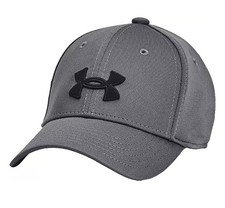 Under Armour Boy's Blitzing Hat - Pitch Grey / Black - New S/M