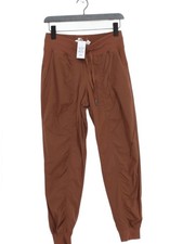 Lululemon Women's Sports Bottoms UK 10 Brown Nylon