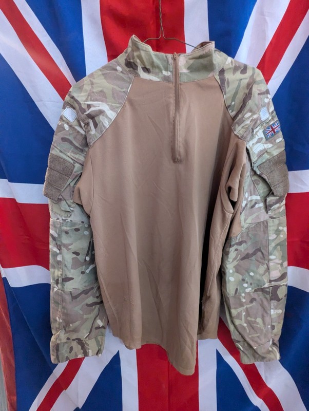 British Army Combat Shirt Iraq Desert Camo Beige Hot Weather Mesh