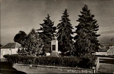 RPPC Avrig Romania Statue Iuliu Gh Lazar vintage real photo postcard g869