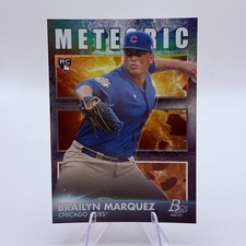 Brailyn Marquez 2021 Bowman Platinum #MET-13 Meteoric Rookie Chicago Cubs Card . rookie card picture