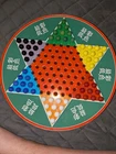 Chinese Checkers Vintage Ohio Art Tin Metal Litho Game 60 Marbles 21 Checkers