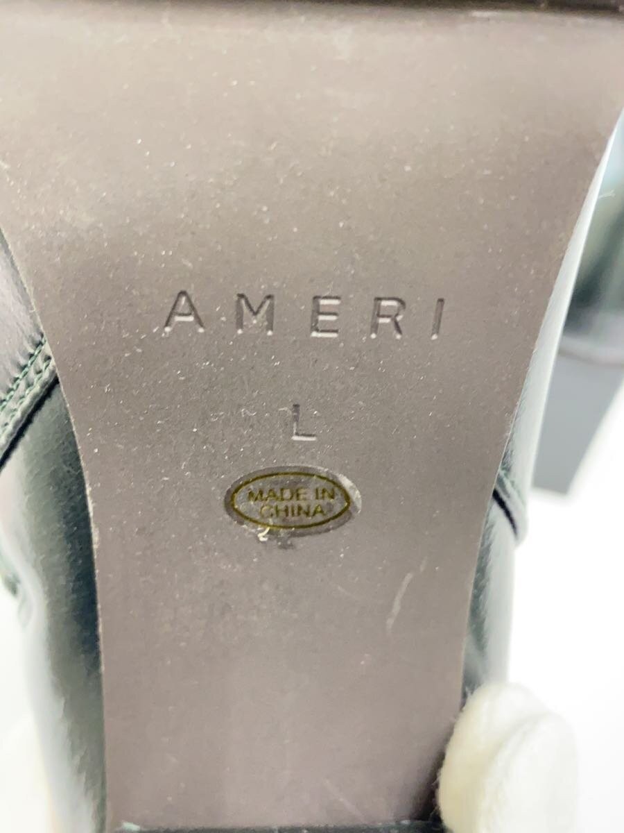 Ameri Short Boots L Blk Square Toe Chunky Heel K0… - image 5