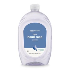 Amazon Basics Gentle Mild Clear Liquid Hand Soap Refill 50oz Triclosan-Free Crue