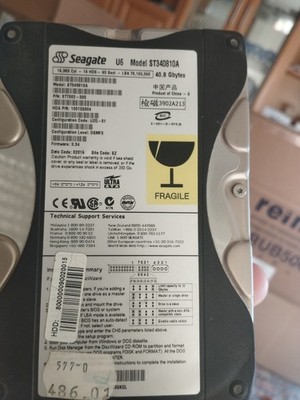 40GB HDD FESTPLATTE SEAGATE U-Series 6 ST340810A 5400U/min ATA 3.5''