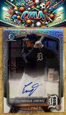 2025 Bowman #BMA-EJ Enrique Jimenez Chrome Prospects Autographs Mojo Refractor