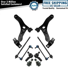 Front Control Arm Ball Joint Sway Bar Link Tie Rod Steering Suspension Kit 10pc
