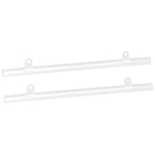 PVC Poster Hanger Rail Poster Strip Bar 30cm/12" Clear with Clips 2 Set