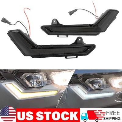For Can-Am Commander  Defender 2020-25 LED Front Accent Light Turn Signal Lamps