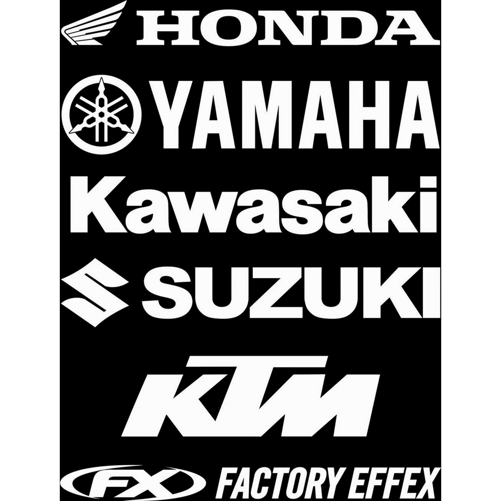 Factory Effex Die-Cut Decal - 3' - Suzuki 08 08-94414