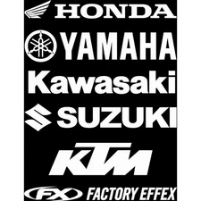 Factory Effex Die-Cut Decal - 3' - Suzuki 08 08-94414