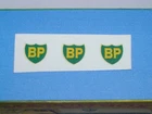 Replacement decals (3) for Matchbox Lesney 25c Bedford BP Petrol Tanker