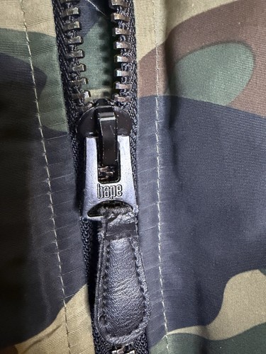  Giacca Bomber A Bathing Ape BAPE Shark Mimetica Full Zip Varsity Streetwear Uomo XXL - Foto 5 di 15