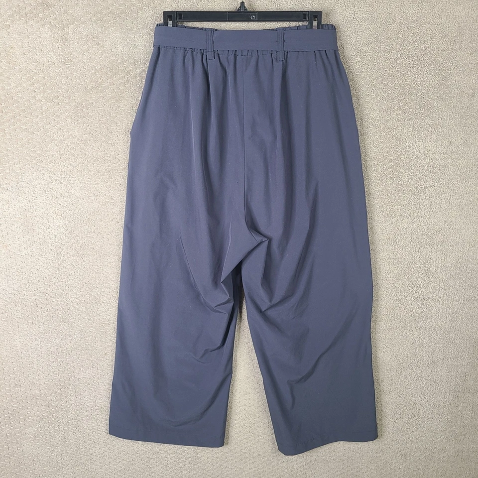 Брюки женские Helly Hansen маленькие синие широкие укороченные сирена кулотта подпоясанные темно-синие - Изображение 4 из 4