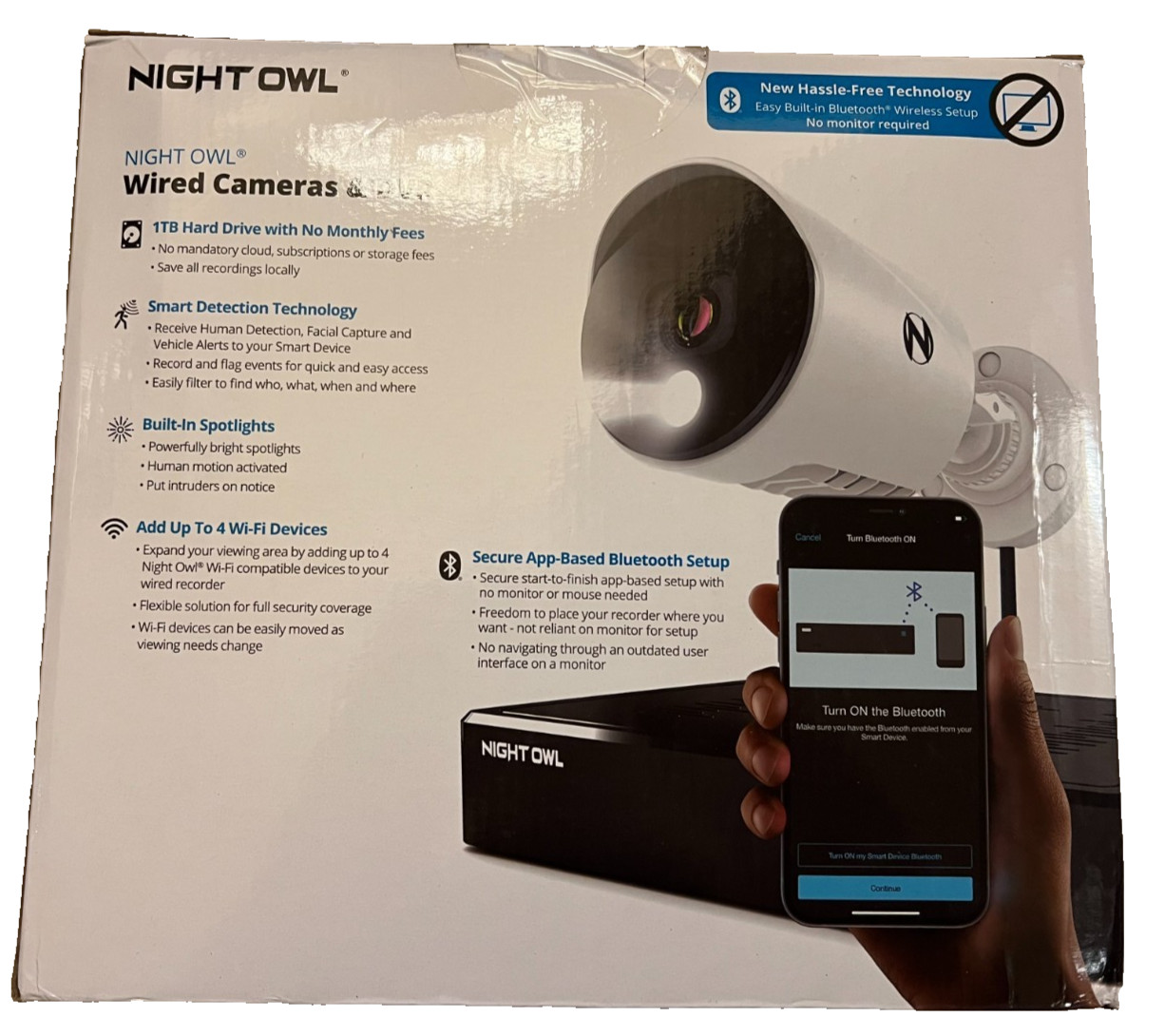 Night Owl 8-Channel 1080p DVR Security Camera System 1TB w/ 4 Cameras NEW