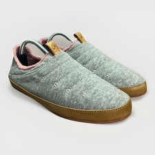 OluKai Lania Kilohana Womens Slip On Comfort Slippers Grey Pink Fold Down Size 6