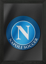 Quadro Stampa su Tela Poster Arte da Parete con Cornice Napoli Calcio