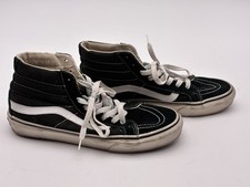 Vans Sk8-Hi Black White Skate Shoes Men s 6.5 Women s 8 Canvas High Top