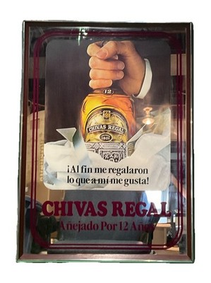 VTG  Chivas Regal Hanging Mirror Sign 21  X 29  New With Box.