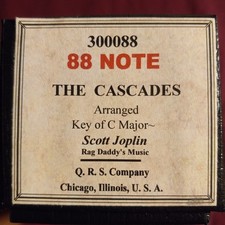 "The Cascades" recut rag piano roll composed by Scott Joplin NEVER BEEN PLAYED