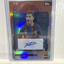 Topps Pedri FC Barcelona Bona Fide Autograph Serial Numbered 16/25