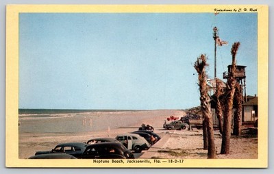 Neptune Beach Jacksonville Florida Postcard UNPOSTED