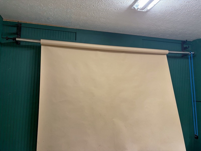 ZLY 3 Roller Wall Mount,  2x118"/3m Stainless Metal Tube Crossbar for Backdrop