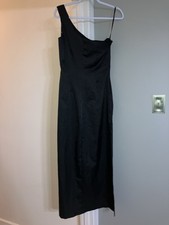 Size 11 Black Formal One Shoulder Dress By Rampage Prom/ Formal