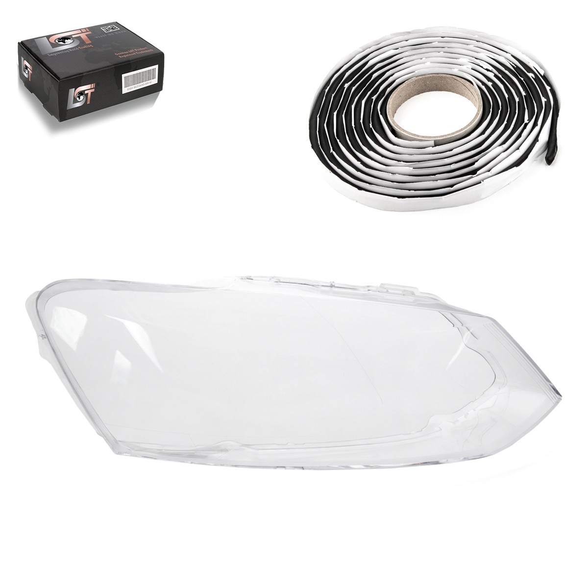 Headlight Glass Diffuser Right Xenon Halogen For VW Polo 6R 6C 2009-2017