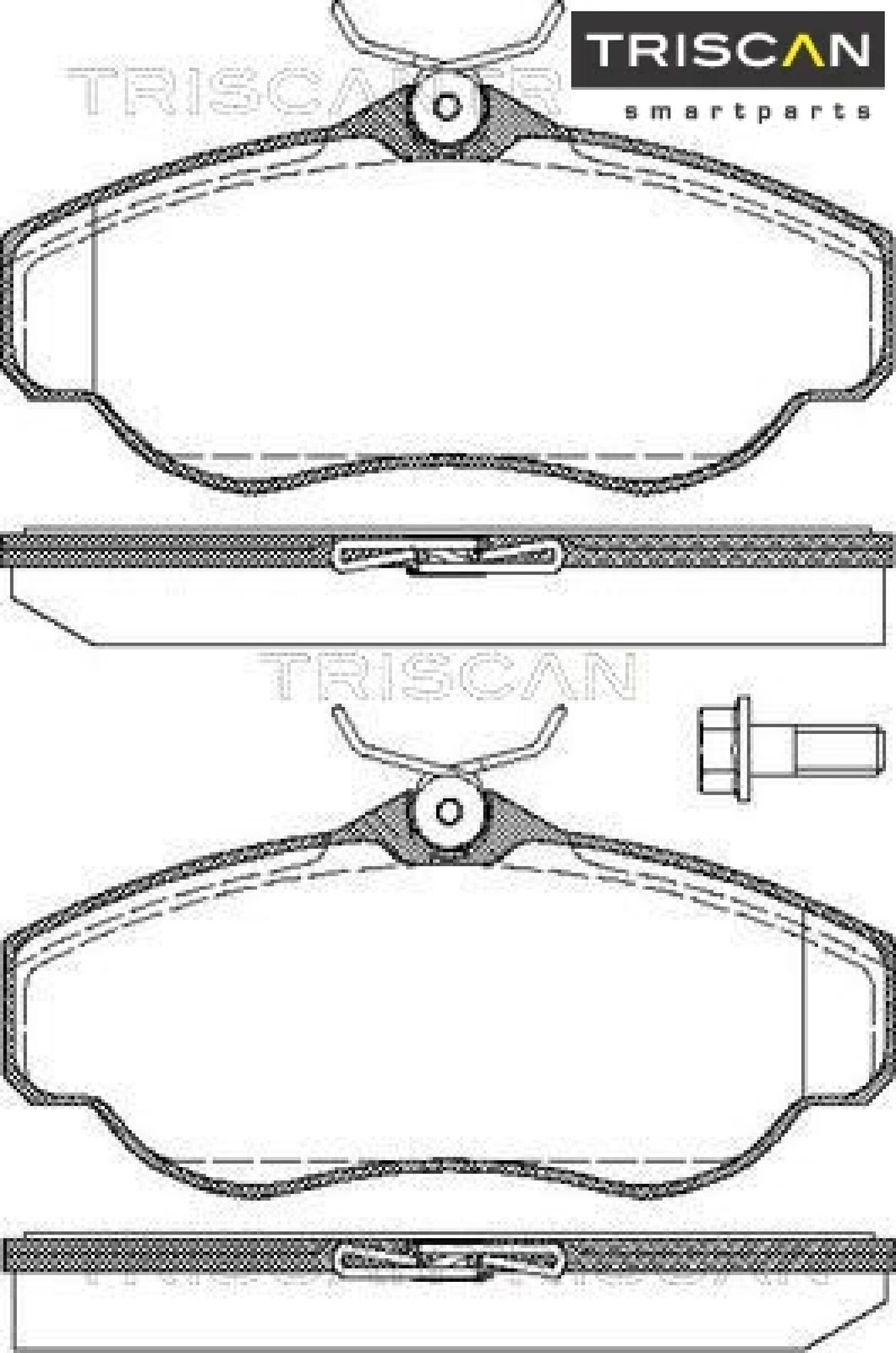 Triscan Bremsbelagsatz, Scheibenbremse 8110 17014 Für Land Rover - Bild 5