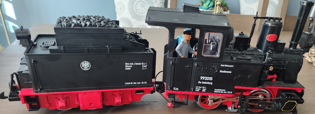 LGB タンクトップ黒裏地赤 LGB 2015D Steam Locomotive with Powered Tender for sale online | eBay