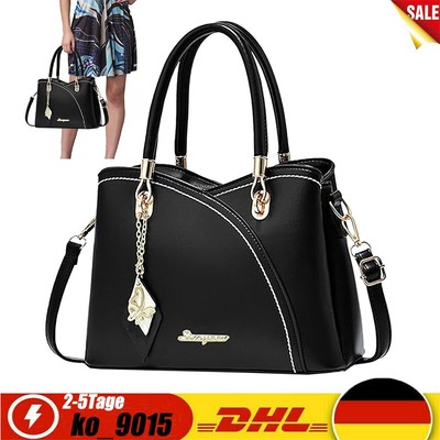 Damentasche Leder Handtasche Schultertasche Damen Tasche Shopper Tasche