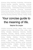 Your Concise Guide To The Meaning Of Life Stephan De Jonghe Taschenbuch Englisch