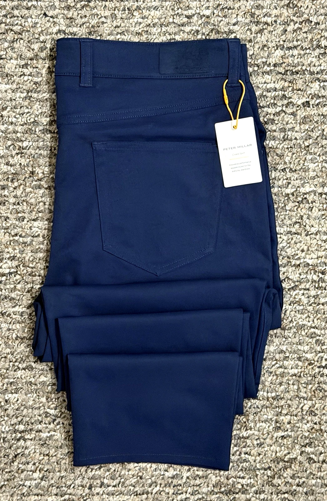 NWT Peter Millar Crown Sport EB66 Classic Fit Men's 34x30 Performance Navy Pants