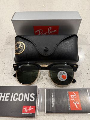 Ray-Ban RB3016 Clubmaster Classic Polarized Sunglasses