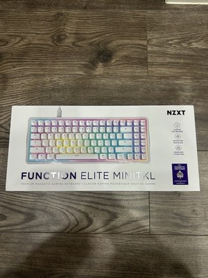 NZXT Function Elite MiniTKL Magnetic RGB Gaming Keyboard | UK English | White