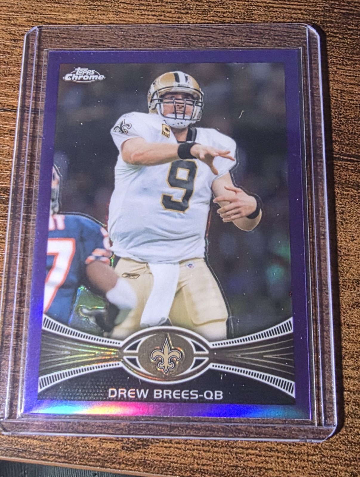 2012 Topps Chrome - Purple Refractor -Drew Brees 137/499 - #100
