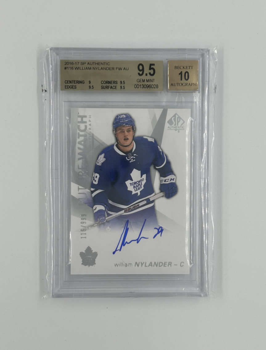 2016/17 William Nylander SP Authentic F.W Rookie Auto RC 116/999 #116 MINT 9.5