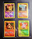Pokemon Vintage Vending Machine Sticker Cards Base Set Chinese Holo Lot 4 WOTC