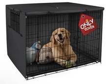 Dog Crate Cover Heavy Duty Polyester Pet Kennel Sunshade Universal Fit for 42...