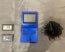 Nintendo Game Boy Advance SP Blue AGS-001 PAL Handheld Console with Charger