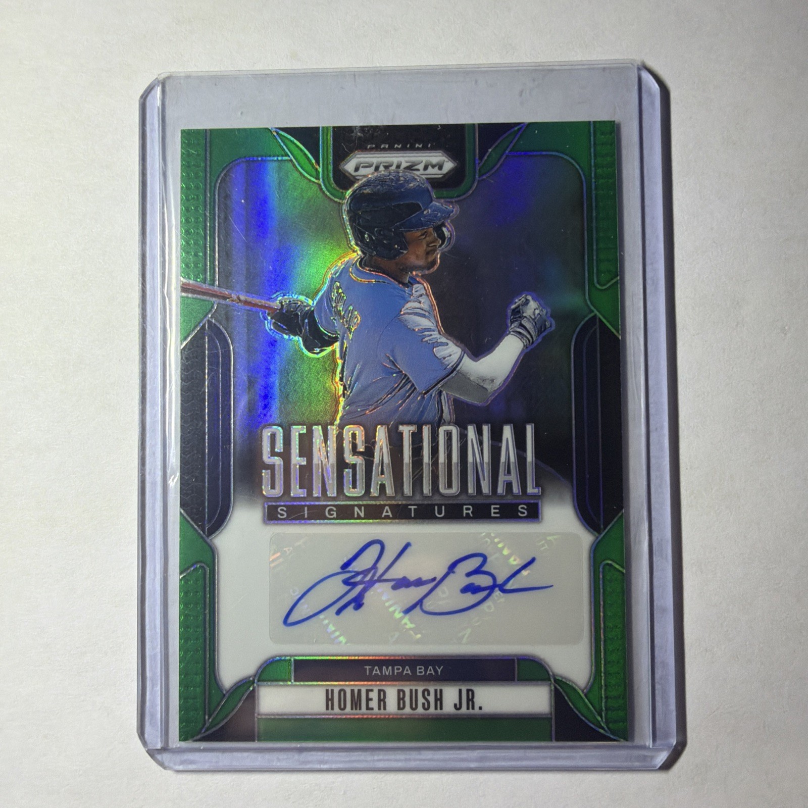 Sensational Signatures Homer Bush Jr #SS-HB Green Prizm (AU, RC)