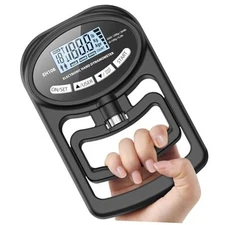 Hand Grip Strength Tester Trainer - Electronic Hand Dynamometer Forearm black