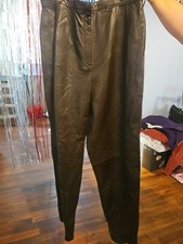 Vintage Leather Pants Lord  Taylor Women's 16 Brown