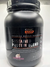 GNC AMP Wheybolic Ripped Protein Strawberries Cream 28 serv * SEALED 2/2026
