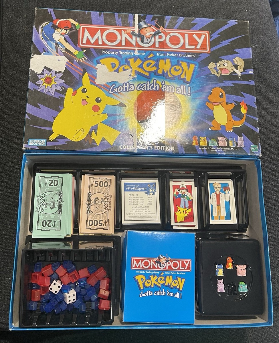 1999 Hasbro Pokemon Collector's Edition Monopoly Board Game