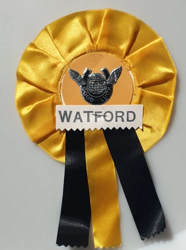 Watford Fc supporters Matchday Rosette Vintage 60s 70s